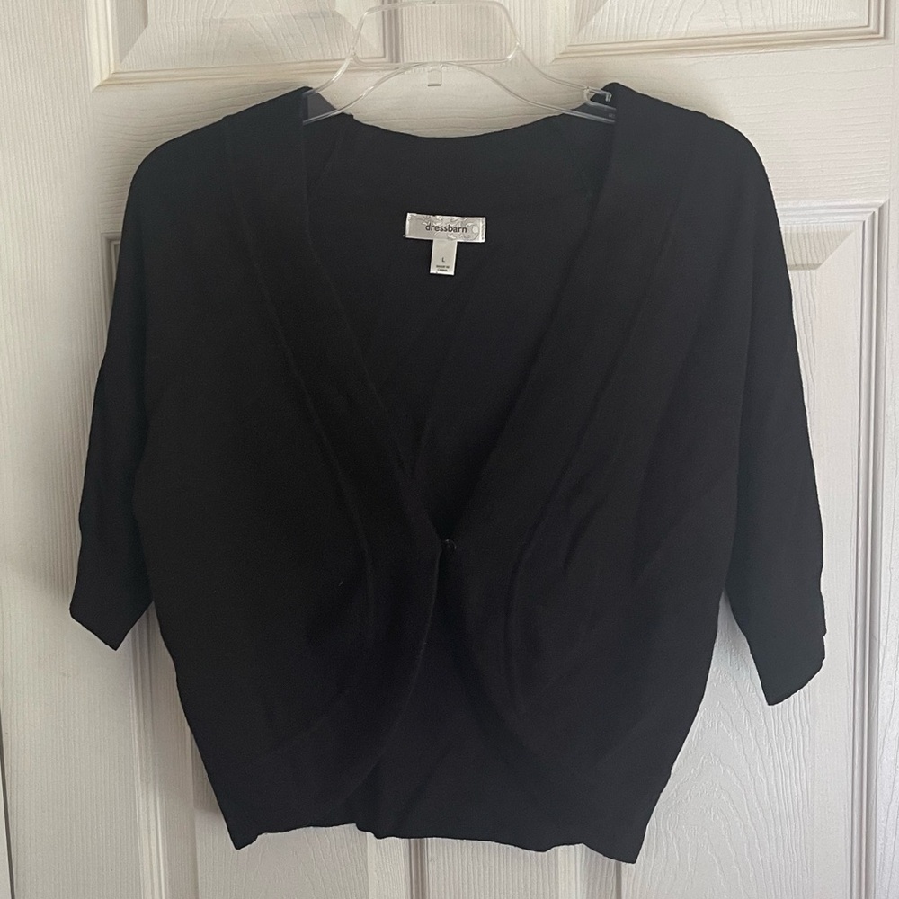 Dress Barn Black Shrug